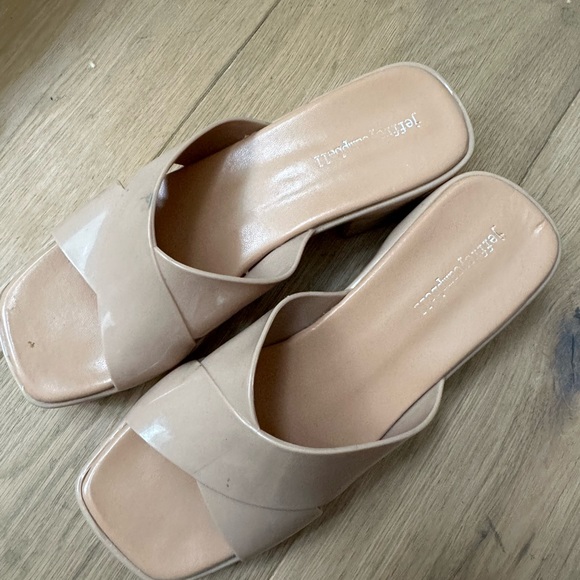 JEFFREY CAMPBELL BUBBLEGUM Sandals Nude Shiny jelly platform sandal womens 10 - Picture 8 of 9